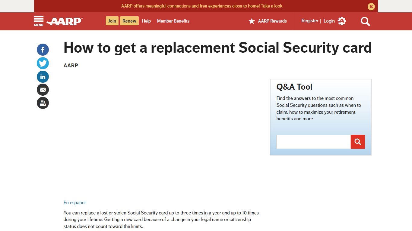 How to get a replacement Social Security card - AARP
